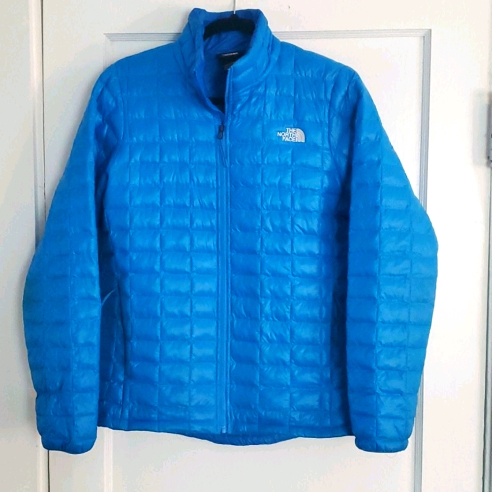 The North Face Bright Blue Quilted Puffer Jacket